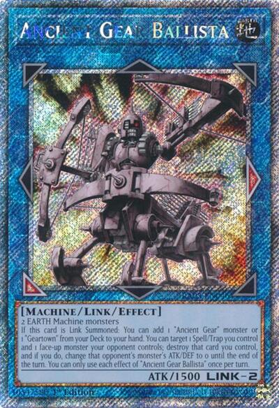 Ancient Gear Ballista (Platinum Secret Rare) (RA03-EN046) [Quarter Century Bonanza]