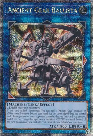 Ancient Gear Ballista (Quarter Century Secret Rare) (RA03-EN046) - Quarter Century Bonanza 1st Edition