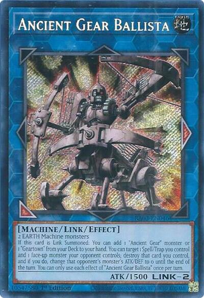 Ancient Gear Ballista (Secret Rare) (RA03-EN046) [Quarter Century Bonanza]