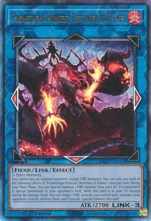 Promethean Princess, Bestower of Flames (PUR) (RA03-EN050) - Quarter Century Bonanza 1st Edition