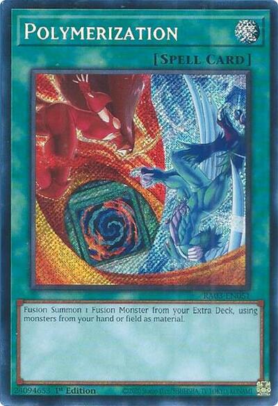 Polymerization (B) (HERO Art) (Secret Rare) (RA03-EN051) [Quarter Century Bonanza]