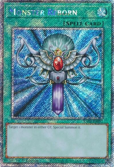 Monster Reborn (Platinum Secret Rare) (RA03-EN052) [Quarter Century Bonanza]