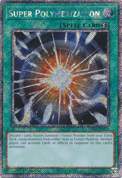 Super Polymerization (Platinum Secret Rare) (RA03-EN053) [Quarter Century Bonanza]