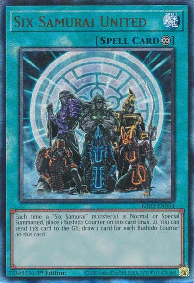 Six Samurai United (PUR) (RA03-EN054) [Quarter Century Bonanza]
