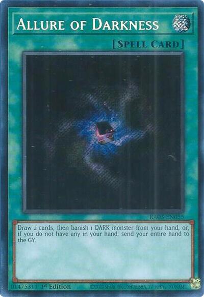 Allure of Darkness (Secret Rare) (RA03-EN055) [Quarter Century Bonanza]