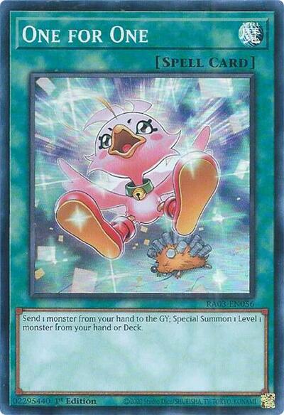 One for One (Alternate Art) (RA03-EN056) [Quarter Century Bonanza]