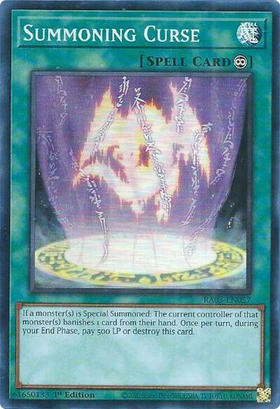 Summoning Curse (RA03-EN057) [Quarter Century Bonanza]