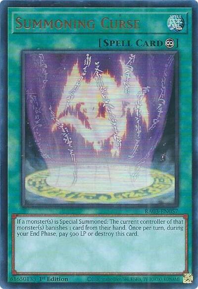 Summoning Curse (UR) (RA03-EN057) [Quarter Century Bonanza]