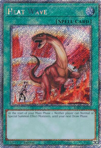 Heat Wave (Platinum Secret Rare) (RA03-EN058) [Quarter Century Bonanza]