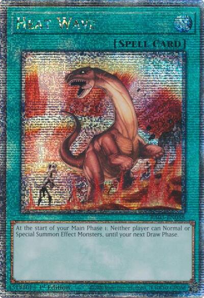 Heat Wave (Quarter Century Secret Rare) (RA03-EN058) [Quarter Century Bonanza]