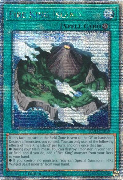 Fire King Island (Quarter Century Secret Rare) (RA03-EN059) [Quarter Century Bonanza]