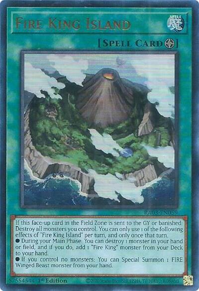 Fire King Island (UR) (RA03-EN059) [Quarter Century Bonanza]