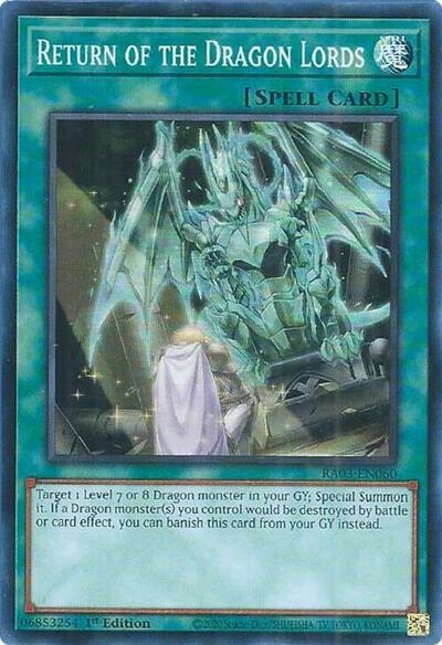 Return of the Dragon Lords (RA03-EN060) [Quarter Century Bonanza]