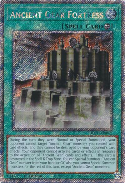 Ancient Gear Fortress (Platinum Secret Rare) (RA03-EN062) [Quarter Century Bonanza]