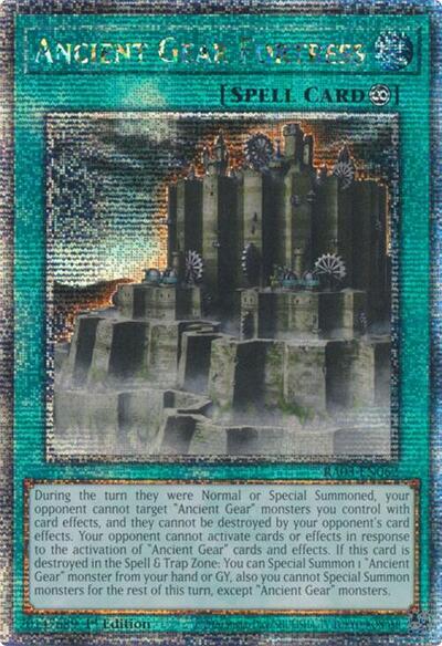 Ancient Gear Fortress (Quarter Century Secret Rare) (RA03-EN062) [Quarter Century Bonanza]