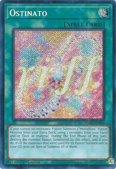 Ostinato (Secret Rare) (RA03-EN064) [Quarter Century Bonanza]