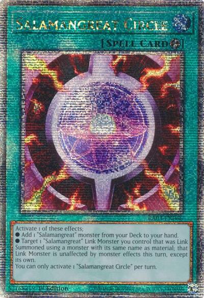 Salamangreat Circle (Quarter Century Secret Rare) (RA03-EN066) [Quarter Century Bonanza]