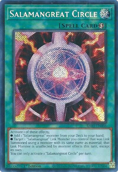 Salamangreat Circle (Secret Rare) (RA03-EN066) [Quarter Century Bonanza]