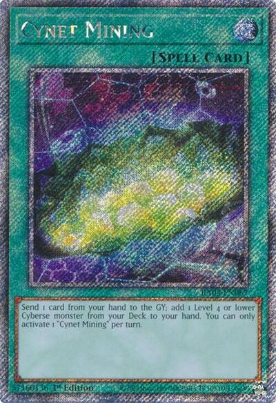 Cynet Mining (Platinum Secret Rare) (RA03-EN067) [Quarter Century Bonanza]
