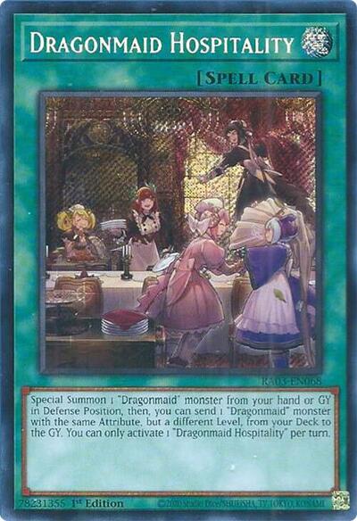 Dragonmaid Hospitality (Secret Rare) (RA03-EN068) [Quarter Century Bonanza]