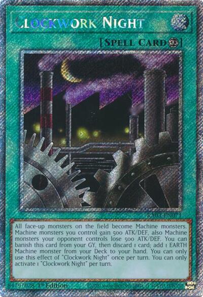 Clockwork Night (Platinum Secret Rare) (RA03-EN071) [Quarter Century Bonanza]