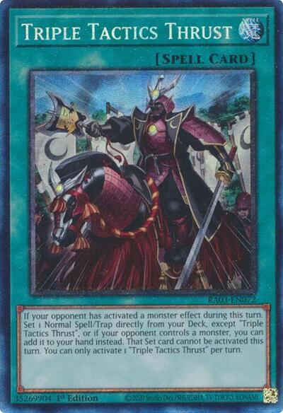 Triple Tactics Thrust (PCR) (RA03-EN072) [Quarter Century Bonanza]