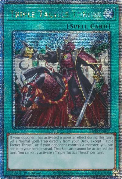 Triple Tactics Thrust (Quarter Century Secret Rare) (RA03-EN072) [Quarter Century Bonanza]