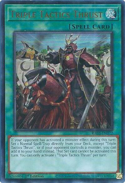 Triple Tactics Thrust (UR) (RA03-EN072) [Quarter Century Bonanza]