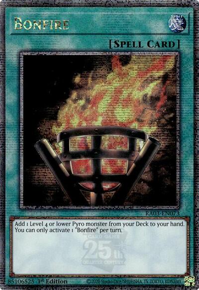 Bonfire (Quarter Century Secret Rare) (RA03-EN073) [Quarter Century Bonanza]