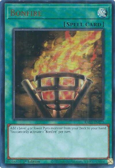 Bonfire (UR) (RA03-EN073) [Quarter Century Bonanza]