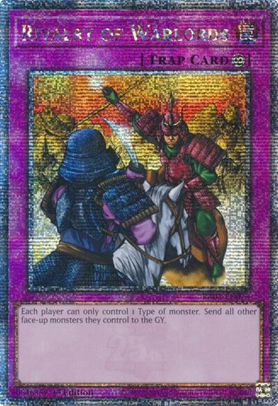 Rivalry of Warlords (Quarter Century Secret Rare) (RA03-EN075) [Quarter Century Bonanza]