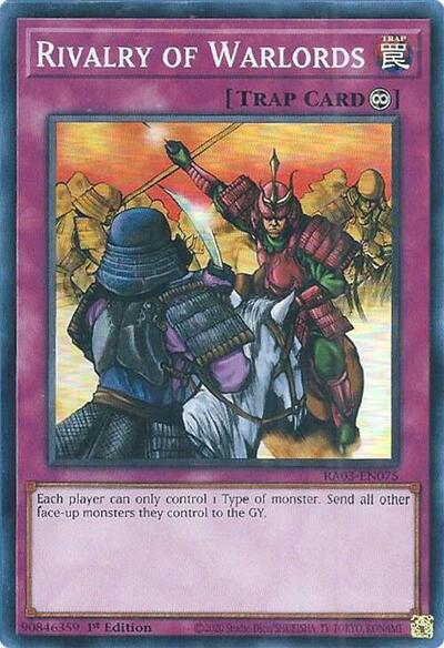 Rivalry of Warlords (RA03-EN075) [Quarter Century Bonanza]