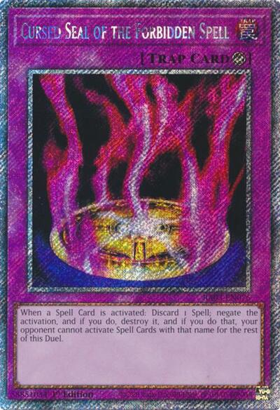 Cursed Seal of the Forbidden Spell (Platinum Secret Rare) (RA03-EN076) [Quarter Century Bonanza]