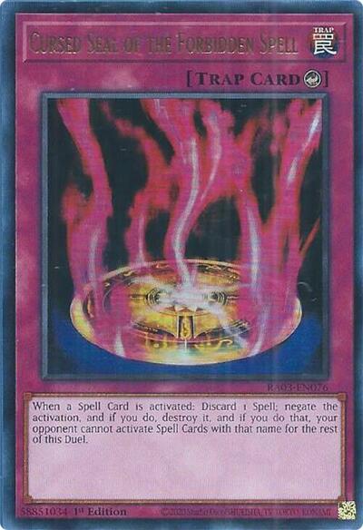 Cursed Seal of the Forbidden Spell (UR) (RA03-EN076) [Quarter Century Bonanza]