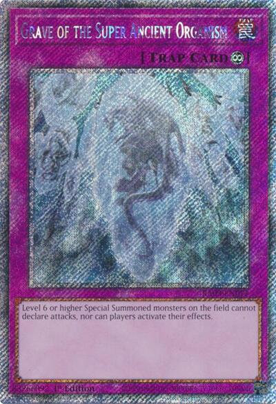 Grave of the Super Ancient Organism (Platinum Secret Rare) (RA03-EN077) [Quarter Century Bonanza]