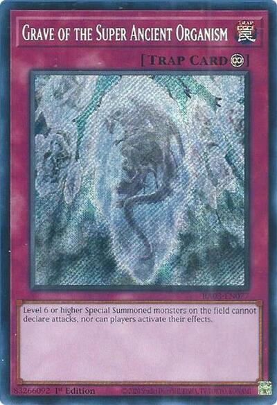 Grave of the Super Ancient Organism (Secret Rare) (RA03-EN077) [Quarter Century Bonanza]