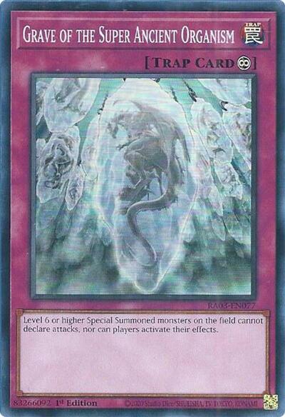 Grave of the Super Ancient Organism (RA03-EN077) [Quarter Century Bonanza]