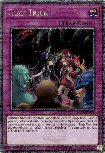 Trap Trick (Quarter Century Secret Rare) (RA03-EN078) [Quarter Century Bonanza]