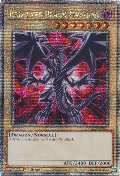 Red-Eyes Black Dragon (Quarter Century Secret Rare) (RA03-EN081) [Quarter Century Bonanza]