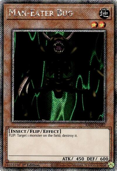 Man-Eater Bug (Platinum Secret Rare) (RA03-EN082) [Quarter Century Bonanza]