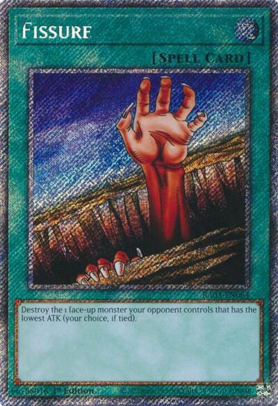 Fissure (Platinum Secret Rare) (RA03-EN084) [Quarter Century Bonanza]