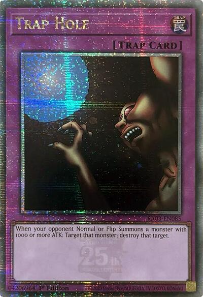 Trap Hole (Quarter Century Secret Rare) (RA03-EN085) [Quarter Century Bonanza]