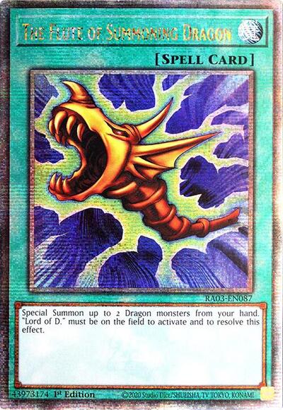 The Flute of Summoning Dragon (Quarter Century Secret Rare) (RA03-EN087) [Quarter Century Bonanza]