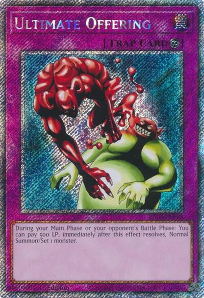 Ultimate Offering (Platinum Secret Rare) (RA03-EN088) [Quarter Century Bonanza]