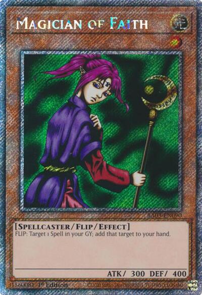 Magician of Faith (Platinum Secret Rare) (RA03-EN090) [Quarter Century Bonanza]