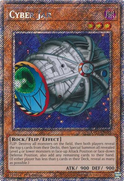 Cyber Jar (Platinum Secret Rare) (RA03-EN095) [Quarter Century Bonanza]