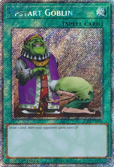 Upstart Goblin (Platinum Secret Rare) (RA03-EN096) [Quarter Century Bonanza]