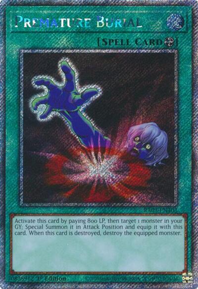 Premature Burial (Platinum Secret Rare) (RA03-EN103) [Quarter Century Bonanza]