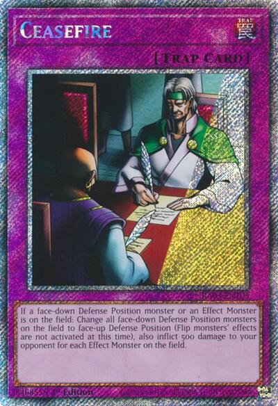Ceasefire (Platinum Secret Rare) (RA03-EN105) [Quarter Century Bonanza]