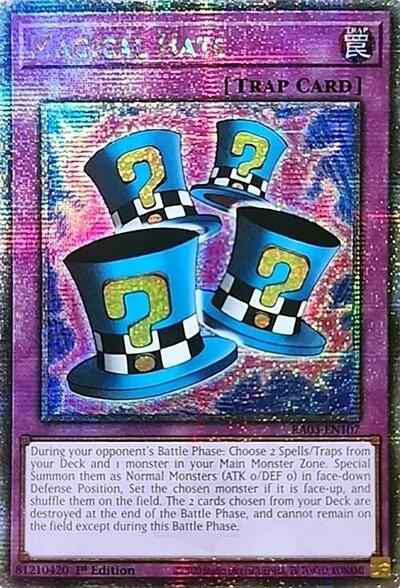 Magical Hats (Quarter Century Secret Rare) (RA03-EN107) [Quarter Century Bonanza]